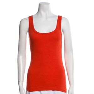 By Malene Birger XXS Women’s Scoop Neck Tank Top - Orange